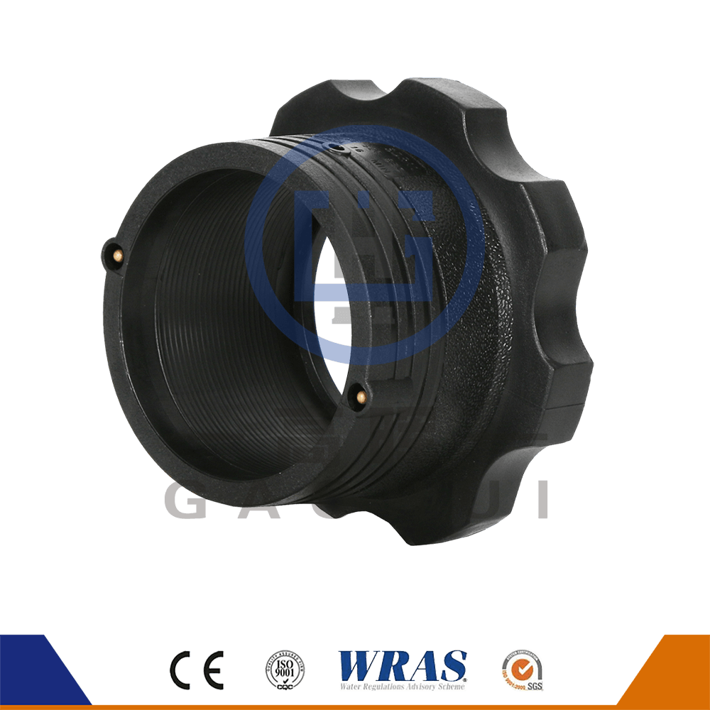 HDPE Múnlaithe Comhleá Electro Stub Flange Flange Flange Stub Adapter Flange le haghaidh Soláthar Uisce